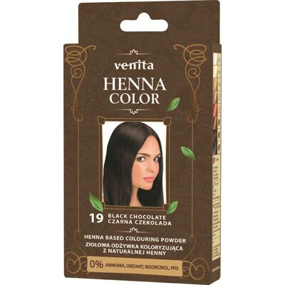 Venita Henna Color ZOK Nr 19 Czarna Czekolada Venita Henna Color ZOK Nr 19 Czarna Czekolada