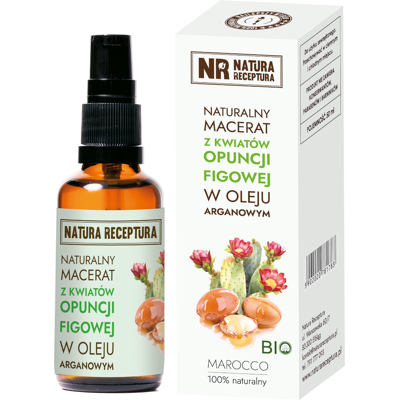 Macerat z kwiatów opuncji figowej w oleju arganowym 50ml NATURA RECEPTURA Macerat z kwiatów opuncji figowej w oleju arganowym 50ml NATURA RECEPTURA