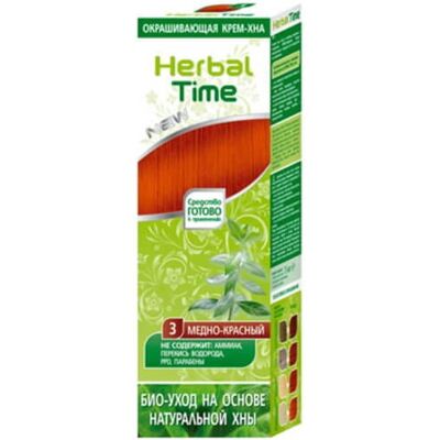 Herbal Time Naturalna Henna MIODOWA CZERWIEŃ 75 ml Herbal Time Naturalna Henna MIODOWA CZERWIEŃ 75 ml