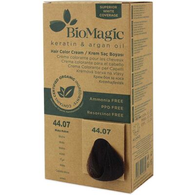 BIOMAGIC (farby do włosów) FARBA DO WŁOSÓW MOKKA (44.07) 250 g - BIOMAGIC BIOMAGIC (farby do włosów) FARBA DO WŁOSÓW MOKKA (44.07) 250 g - BIOMAGIC