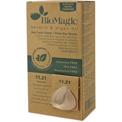 BIOMAGIC (farby do włosów) FARBA DO WŁOSÓW EXTRA JASNY KRYSZTAŁOWY BLOND (11.21) 250 g - BIOMAGIC BIOMAGIC (farby do włosów) FARBA DO WŁOSÓW EXTRA JASNY KRYSZTAŁOWY BLOND (11.21) 250 g - BIOMAGIC