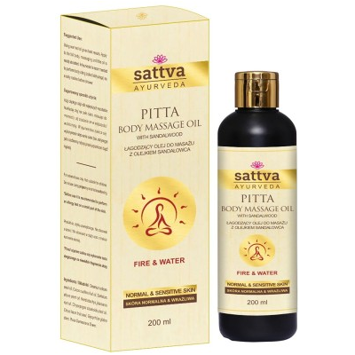 SATTVA (kadzidła, kosmetyki) OLEJ DO MASAŻU ŁAGODZĄCY Z OLEJKIEM SANDAŁOWCA 200 ml - SATTVA (AYURVEDA) SATTVA (kadzidła, kosmetyki) OLEJ DO MASAŻU ŁAGODZĄCY Z OLEJKIEM SANDAŁOWCA 200 ml - SATTVA (AYURVEDA)