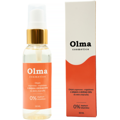 OLMA Pharm OLMA COSMETICS Olejek argonowo - migdałowy z olejem z dzikiej róży - Do skóry dojrzałej (50 ml) OLMA Pharm OLMA COSMETICS Olejek argonowo - migdałowy z olejem z dzikiej róży - Do skóry dojrzałej (50 ml)