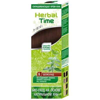 Herbal Time Naturalna Henna CZEKOLADA 75 ml Herbal Time Naturalna Henna CZEKOLADA 75 ml