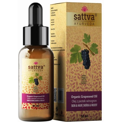 SATTVA (kadzidła, kosmetyki) OLEJ DO CIAŁA I WŁOSÓW Z PESTEK WINOGRON ECO 50 ml - SATTVA (AYURVEDA) SATTVA (kadzidła, kosmetyki) OLEJ DO CIAŁA I WŁOSÓW Z PESTEK WINOGRON ECO 50 ml - SATTVA (AYURVEDA)