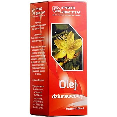 Olej z dziurawca dziurawcowy 100ml Pro Aktiv Olej z dziurawca dziurawcowy 100ml Pro Aktiv
