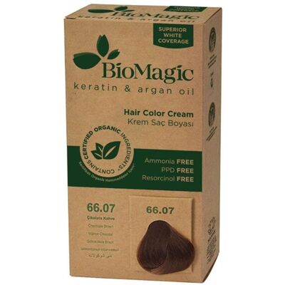 BIOMAGIC Farba do Włosów - Czekoladowy Brąz - 250g BIOMAGIC Farba do Włosów - Czekoladowy Brąz - 250g
