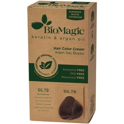 FARBA DO WŁOSÓW BARDZO CIEMNY PERŁOWY BLOND (66.78) 250 g - BIOMAGIC FARBA DO WŁOSÓW BARDZO CIEMNY PERŁOWY BLOND (66.78) 250 g - BIOMAGIC