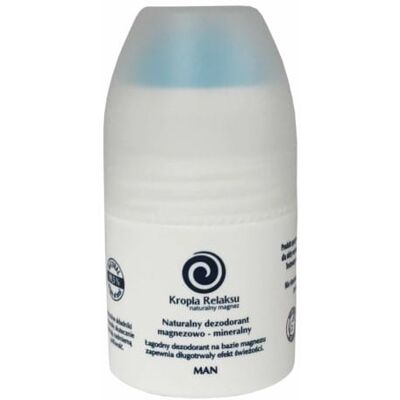DEZODORANT MAGNEZOWO - MINERALNY DLA MĘŻCZYZN 60 ml - KROPLA RELAKSU DEZODORANT MAGNEZOWO - MINERALNY DLA MĘŻCZYZN 60 ml - KROPLA RELAKSU