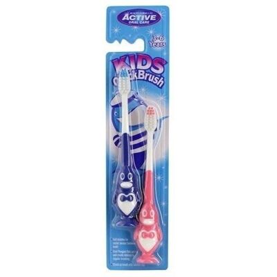 Beauty Formulas Szczoteczki-Pingwinki Active Kids Quick 3-6 Beauty Formulas Szczoteczki-Pingwinki Active Kids Quick 3-6