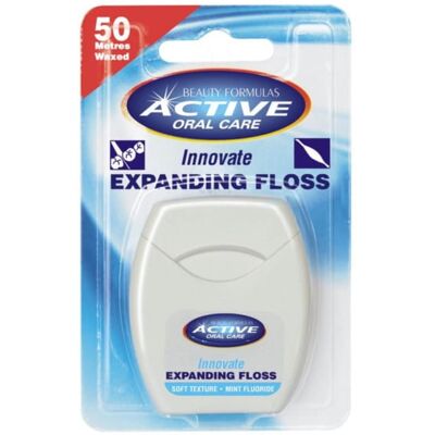 Beauty Formulas Activ Nić pęczniejąca z fluorem 50 Beauty Formulas Activ Nić pęczniejąca z fluorem 50