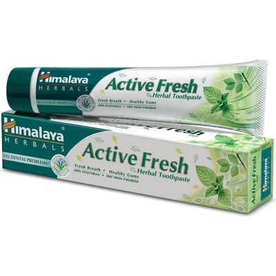 Pasta żelowa miętowa Active Fresh bez fluoru 80g HIMALAYA Pasta żelowa miętowa Active Fresh bez fluoru 80g HIMALAYA
