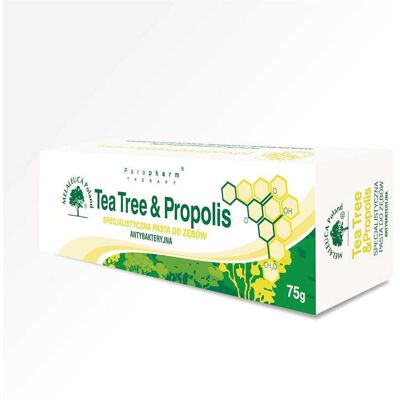 Tea Tree Pasta do zębów z PROPOLISEM antybakteryjna (bez fluoru) 75g MELALEUCA Tea Tree Pasta do zębów z PROPOLISEM antybakteryjna (bez fluoru) 75g MELALEUCA