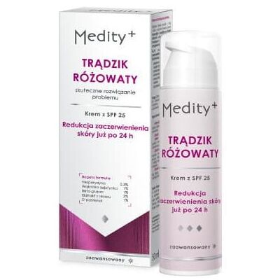 AVA LABORATORIUM AVA Medity+ Trądzik Różowaty 50 ml SPF 25 AVA LABORATORIUM AVA Medity+ Trądzik Różowaty 50 ml SPF 25