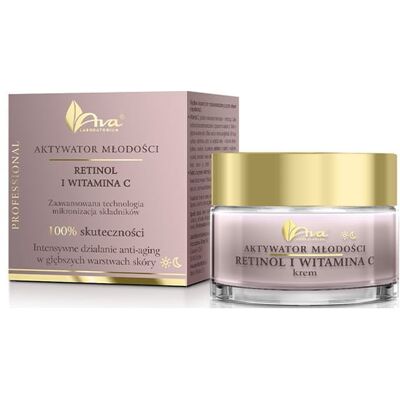 AVA LABORATORIUM AVA Aktywator Młodości krem retinol + witamina C AVA LABORATORIUM AVA Aktywator Młodości krem retinol + witamina C