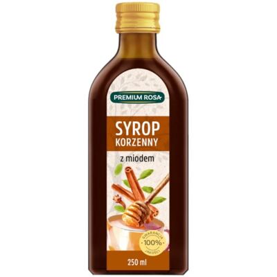 Premium Rosa Syrop korzenny z miodem 250 ml Premium Rosa Syrop korzenny z miodem 250 ml