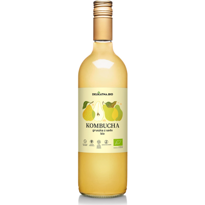 KOMBUCHA GRUSZKOWA BIO 750 ml - DELIKATNA (ZAKWASOWNIA) KOMBUCHA GRUSZKOWA BIO 750 ml - DELIKATNA (ZAKWASOWNIA)
