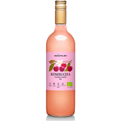 KOMBUCHA WIŚNIOWA BIO 750 ml - DELIKATNA (ZAKWASOWNIA) KOMBUCHA WIŚNIOWA BIO 750 ml - DELIKATNA (ZAKWASOWNIA)