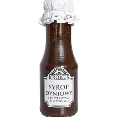 KROKUS (przetwory owocowe i warzywne) SYROP DYNIOWY Z PRZYPRAWAMI KORZENNYMI 280 ml - KROKUS KROKUS (przetwory owocowe i warzywne) SYROP DYNIOWY Z PRZYPRAWAMI KORZENNYMI 280 ml - KROKUS