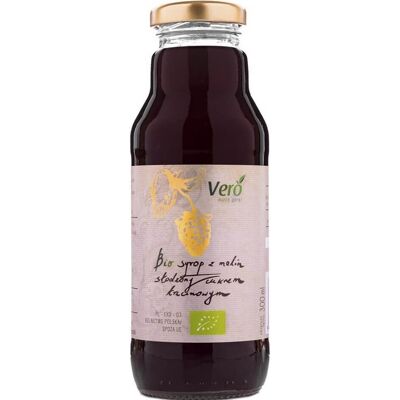 Syrop z malin słodzony cukrem trzcinowym BIO 300 ml Vero Syrop z malin słodzony cukrem trzcinowym BIO 300 ml Vero