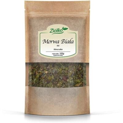 Ziółko Morwa Biała Liść 100 g Ziółko Morwa Biała Liść 100 g