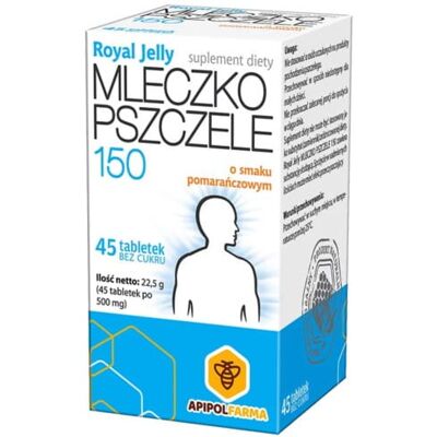 APIPOLFARMA Farmina Mleczko Pszczele 150 45 t. APIPOLFARMA Farmina Mleczko Pszczele 150 45 t.