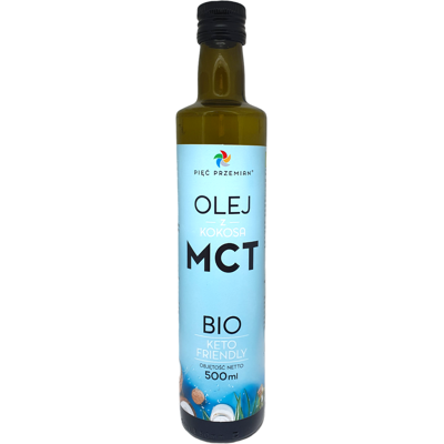 Pięć Przemian Organiczny olej kokosowy MCT - Keto, Bezglutenowy Pięć Przemian Organiczny olej kokosowy MCT - Keto, Bezglutenowy