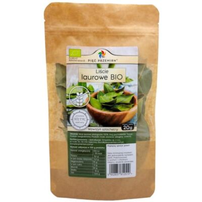 LIŚĆ LAUROWY BEZGLUTENOWY BIO 20 g - PIĘĆ PRZEMIAN LIŚĆ LAUROWY BEZGLUTENOWY BIO 20 g - PIĘĆ PRZEMIAN