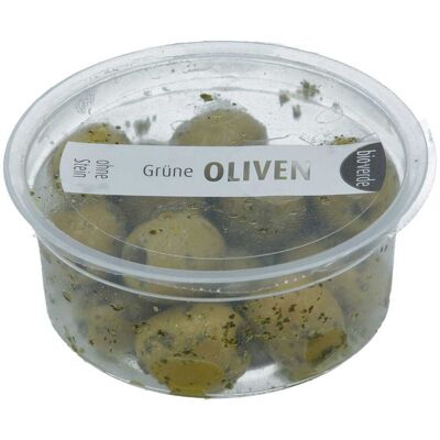 OLIWKI ZIELONE BEZ PESTEK Z ZIOŁAMI BIO 80 g - BIO VERDE OLIWKI ZIELONE BEZ PESTEK Z ZIOŁAMI BIO 80 g - BIO VERDE
