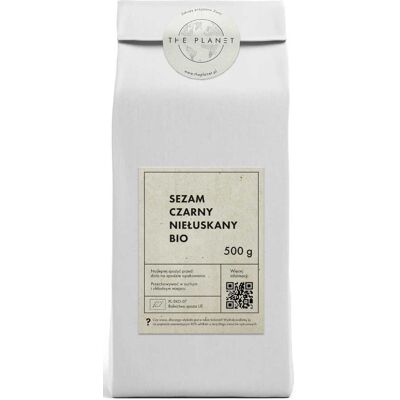 SEZAM CZARNY NIEŁUSKANY BIO 500 g - THE PLANET SEZAM CZARNY NIEŁUSKANY BIO 500 g - THE PLANET