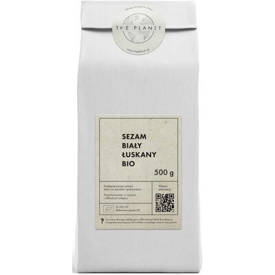 SEZAM BIAŁY ŁUSKANY BIO 500 g - THE PLANET SEZAM BIAŁY ŁUSKANY BIO 500 g - THE PLANET