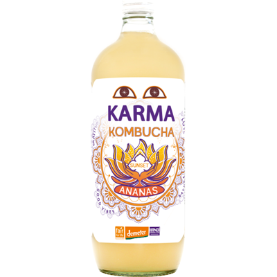 KARMA KOMBUCHA (kombuche, piwa imbirowe) KOMBUCHA Z ANANASEM FAIR FOR LIFE DEMETER BIO 1 L - KARMA KOMBUCHA KARMA KOMBUCHA (kombuche, piwa imbirowe) KOMBUCHA Z ANANASEM FAIR FOR LIFE DEMETER BIO 1 L - KARMA KOMBUCHA