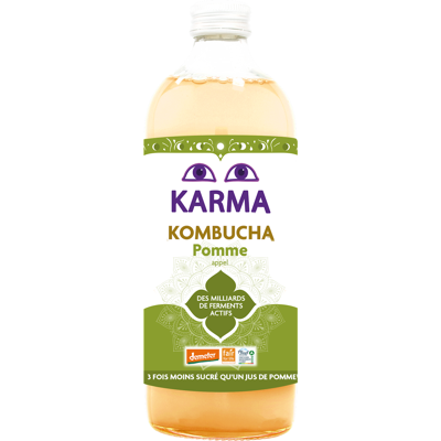 KARMA KOMBUCHA (kombuche, piwa imbirowe) KOMBUCHA Z JABŁKIEM FAIR FOR LIFE DEMETER BIO 1 L - KARMA KOMBUCHA KARMA KOMBUCHA (kombuche, piwa imbirowe) KOMBUCHA Z JABŁKIEM FAIR FOR LIFE DEMETER BIO 1 L - KARMA KOMBUCHA