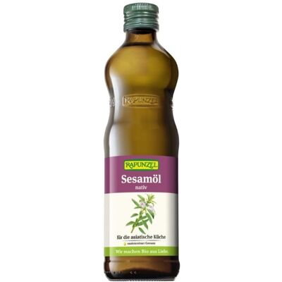 RAPUNZEL (kremy orzechowe, ketchupy, czekolady) OLEJ SEZAMOWY TŁOCZONY NA ZIMNO BIO 500 ml - RAPUNZEL RAPUNZEL (kremy orzechowe, ketchupy, czekolady) OLEJ SEZAMOWY TŁOCZONY NA ZIMNO BIO 500 ml - RAPUNZEL