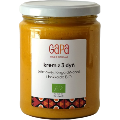GAPA (zupy) KREM Z TRZECH DYŃ - PIŻMOWEJ, LUNGA DI NAPOLI, HOKKAIDO BIO 450 g - GAPA GAPA (zupy) KREM Z TRZECH DYŃ - PIŻMOWEJ, LUNGA DI NAPOLI, HOKKAIDO BIO 450 g - GAPA