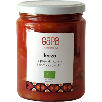 GAPA (zupy) LECZO Z POMIDORÓW, PAPRYKI I CUKINII BIO 450 g - GAPA GAPA (zupy) LECZO Z POMIDORÓW, PAPRYKI I CUKINII BIO 450 g - GAPA