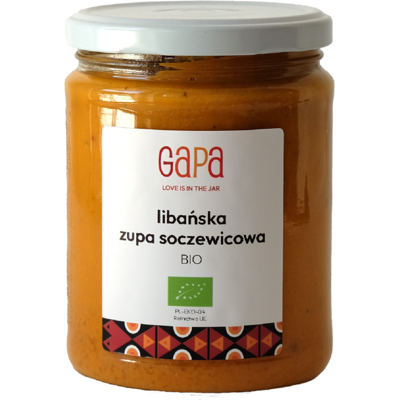 GAPA (zupy) ZUPA Z SOCZEWICĄ LIBAŃSKA BIO 450 g - GAPA GAPA (zupy) ZUPA Z SOCZEWICĄ LIBAŃSKA BIO 450 g - GAPA