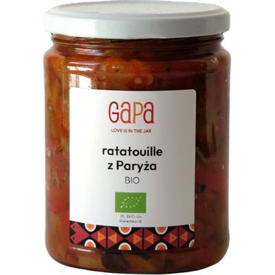 GAPA (zupy) RATATOUILLE Z PARYŻA BIO 450 g - GAPA GAPA (zupy) RATATOUILLE Z PARYŻA BIO 450 g - GAPA