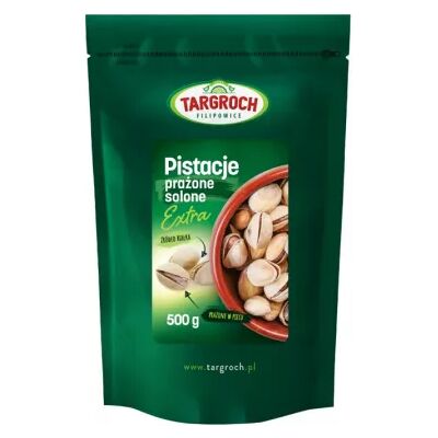 Prażone i solone Pistacje Targroch - USA - 500 g - Przekąska z Orzechów Prażone i solone Pistacje Targroch - USA - 500 g - Przekąska z Orzechów