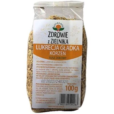 Natura Wita Lukrecja Gładka Korzeń 100g Natura Wita Lukrecja Gładka Korzeń 100g