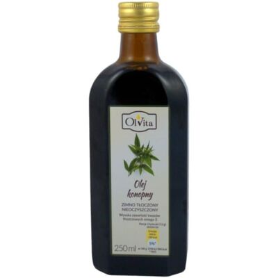 Olvita Olej Konopny Zimnotłoczony 250Ml Olvita Olej Konopny Zimnotłoczony 250Ml