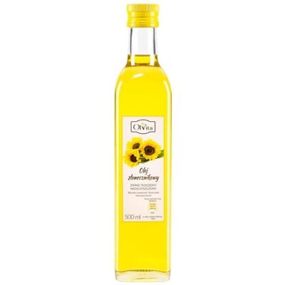 Olvita Olej Słonecznikowy Zimno Tłoczony 500Ml Olvita Olej Słonecznikowy Zimno Tłoczony 500Ml