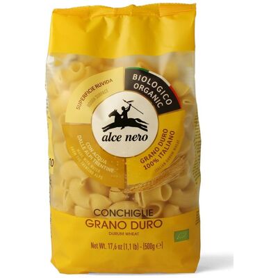 Ahead MAKARON (SEMOLINOWY) CONCHIGLIE BIO 500 g - ALCE NERO Ahead MAKARON (SEMOLINOWY) CONCHIGLIE BIO 500 g - ALCE NERO