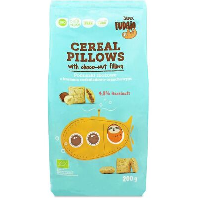 ME GUSTO (krówki wegańskie, czekolady, wafelki) PODUSZKI ZBOŻOWE Z KREMEM CZEKOLADOWO - ORZECHOWYM BEZGLUTENOWE BIO 200 g - ME GUSTO (SUPER FUDGIO) ME GUSTO (krówki wegańskie, czekolady, wafelki) PODUSZKI ZBOŻOWE Z KREMEM CZEKOLADOWO - ORZECHOWYM BEZGLUTENOWE BIO 200 g - ME GUSTO (SUPER FUDGIO)