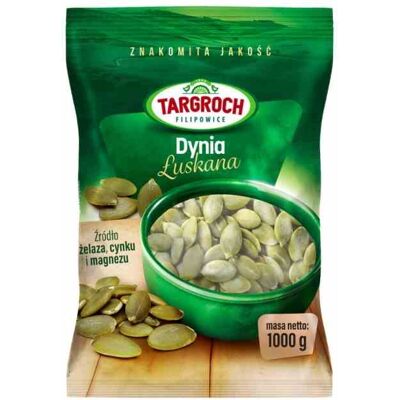 TAR-GROCH-FIL Targroch Pestki dyni łuskane 1kg TAR-GROCH-FIL Targroch Pestki dyni łuskane 1kg