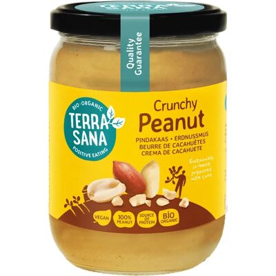 KREM Z ORZESZKÓW ZIEMNYCH PRAŻONYCH 100 % CRUNCHY BIO 500 g - TERRASANA KREM Z ORZESZKÓW ZIEMNYCH PRAŻONYCH 100 % CRUNCHY BIO 500 g - TERRASANA