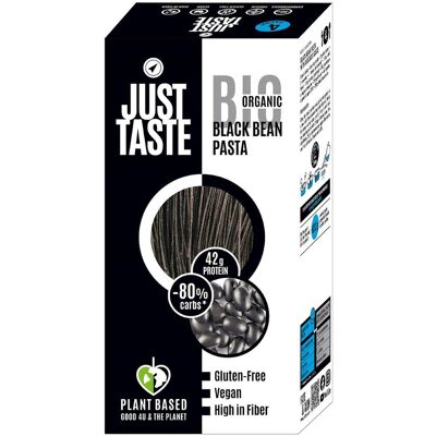 inny MAKARON PROTEINOWY (Z FASOLI CZARNEJ I SOI ZIELONEJ) SPAGHETTI BEZGLUTENOWY BIO 250 g - JUST TASTE inny MAKARON PROTEINOWY (Z FASOLI CZARNEJ I SOI ZIELONEJ) SPAGHETTI BEZGLUTENOWY BIO 250 g - JUST TASTE