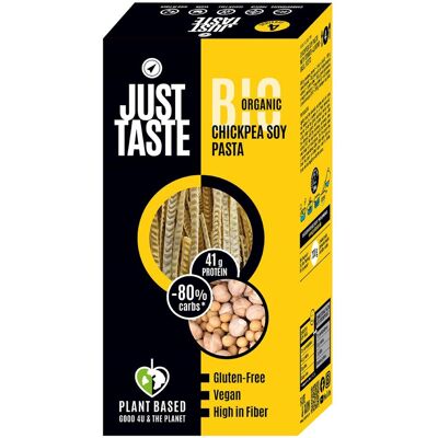 inny MAKARON PROTEINOWY (Z SOI I CIECIERZYCY) SPAGHETTI BEZGLUTENOWY BIO 250 g - JUST TASTE inny MAKARON PROTEINOWY (Z SOI I CIECIERZYCY) SPAGHETTI BEZGLUTENOWY BIO 250 g - JUST TASTE