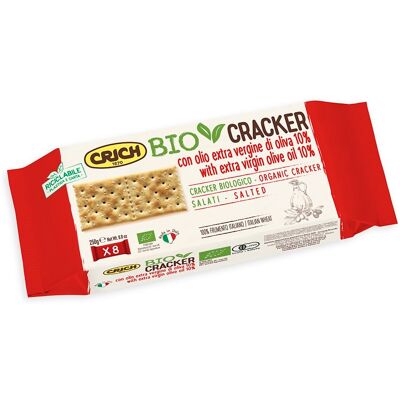 Crich ekologiczne krakersy z oliwą z oliwek - 250g Crich ekologiczne krakersy z oliwą z oliwek - 250g