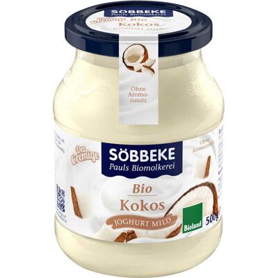 JOGURT KOKOSOWY 7,5% BIO 500 g (SŁOIK) - SOBBEKE JOGURT KOKOSOWY 7,5% BIO 500 g (SŁOIK) - SOBBEKE